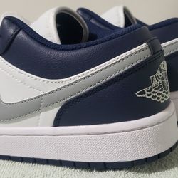 Jordan 1 Low Wolf Grey Midnight Navy 12m