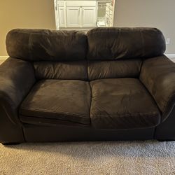 Cozy Dark Brown Couch