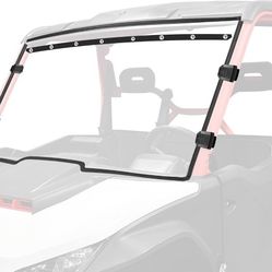 StarknightMT Fugleman UT10 Front Windshield Scratch Resistant Compatible with Segway Fugleman UT 10 Crew Cab 2022 2023 2024 2025 Full Window Heavy Dut