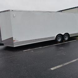 8.5x24ft Enclosed Vnose Trailer Brand New Car Truck ATV UTV SXS RZR Motorcycle Bike Hauler Moving Storage Cargo Traveling