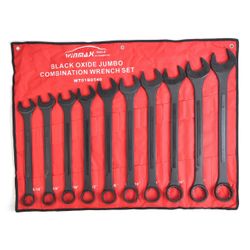WINMAX 10 PC SAE Jumbo Combo Wrench Set 1-5/16"- 2" Black-Oxide