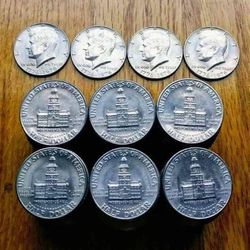 100x Bicentennial 1776~1976 John F Kennedy JFK collectible half dollar coins