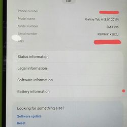 Samsung Tab A SM-T295