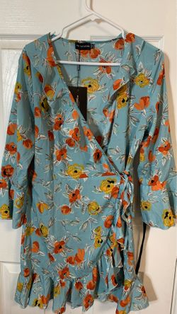 Floral Blue Dress size 12