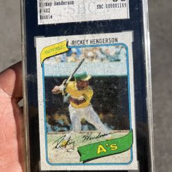 1980 Topps Rickey Henderson Rookie #482 - Sharp Copy
