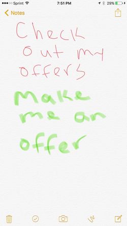Make me an offer!