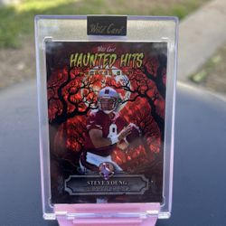 2025 Steve Young Wild Card Haunted Hits Monster Hunt Red Mosaic Moon 1/1🔥
