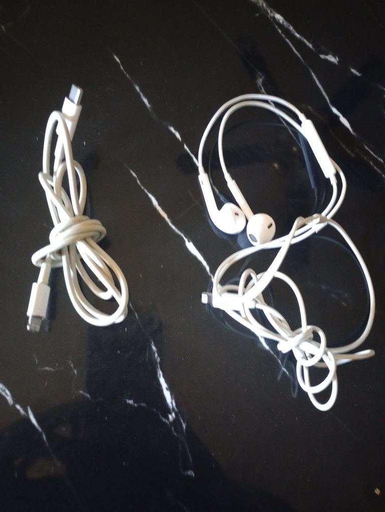 iPhone Headphones And Charger 