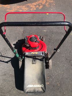 Troy-Bilt Gas Push Lawn Mower with Bag