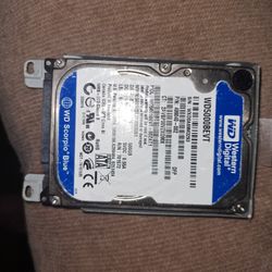 Western Digital Scorpio Blue 500GB  Hardrive