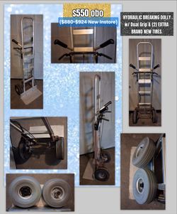 $550obo DOLLY /Utility Cart.. w/ HYDRAULIC BREAK, Dual Grip
