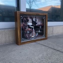 Vintage Intercraft Shadow Box Wall Clock