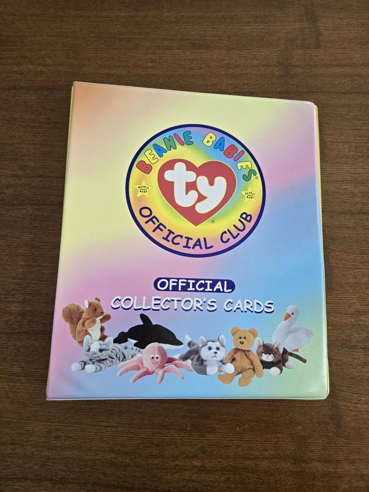 1998 Official TY Beanie Babies Official Club Collector's Cards Binder
