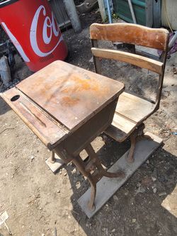 Antique Wood Desk