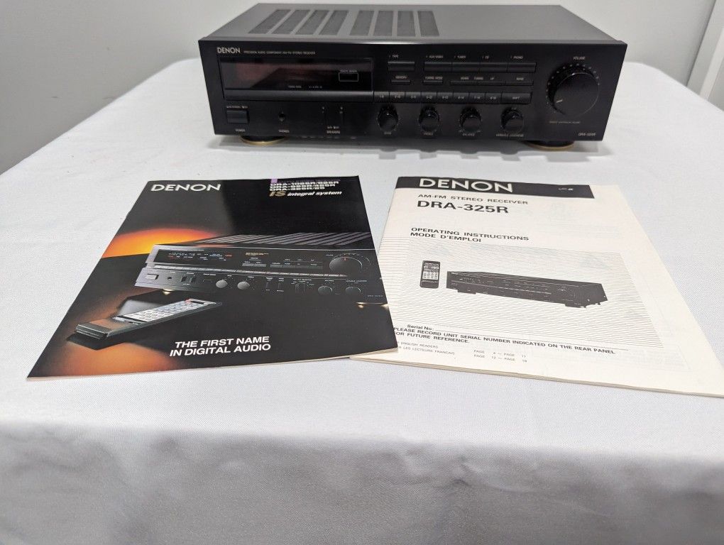 DENON DRA-325 AM-FM STEREO RECEIVER