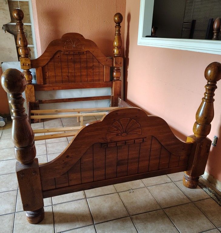 Queen Size Wooden Bed Frame