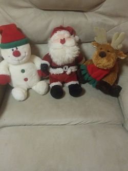 3 Christmas Plushies