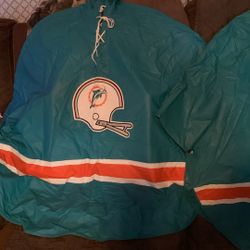 Official Miami Dolphin’s Poncho’s With Vinyl Bag