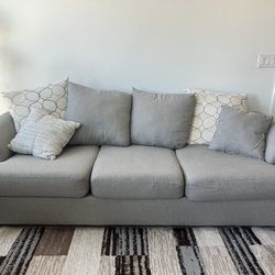 Big grey sofa couch