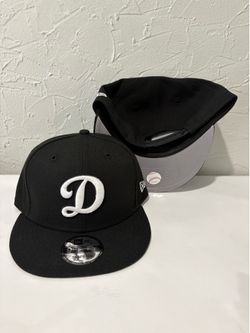 MLB new era Los Angeles dodgers black white D 9fifty SnapBack hats