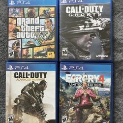 Ps4 Games Gta5/CoD/Farcry4