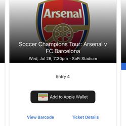 Arsenal Vs Fc Barcelona Ticket 
