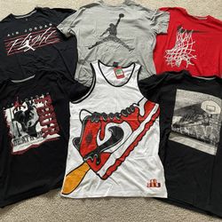 Nike & Jordan T-Shirt Lot (6) Men’s XL + NEW Tank Top