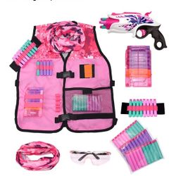 Tactical Vest Set With Nerf Gun