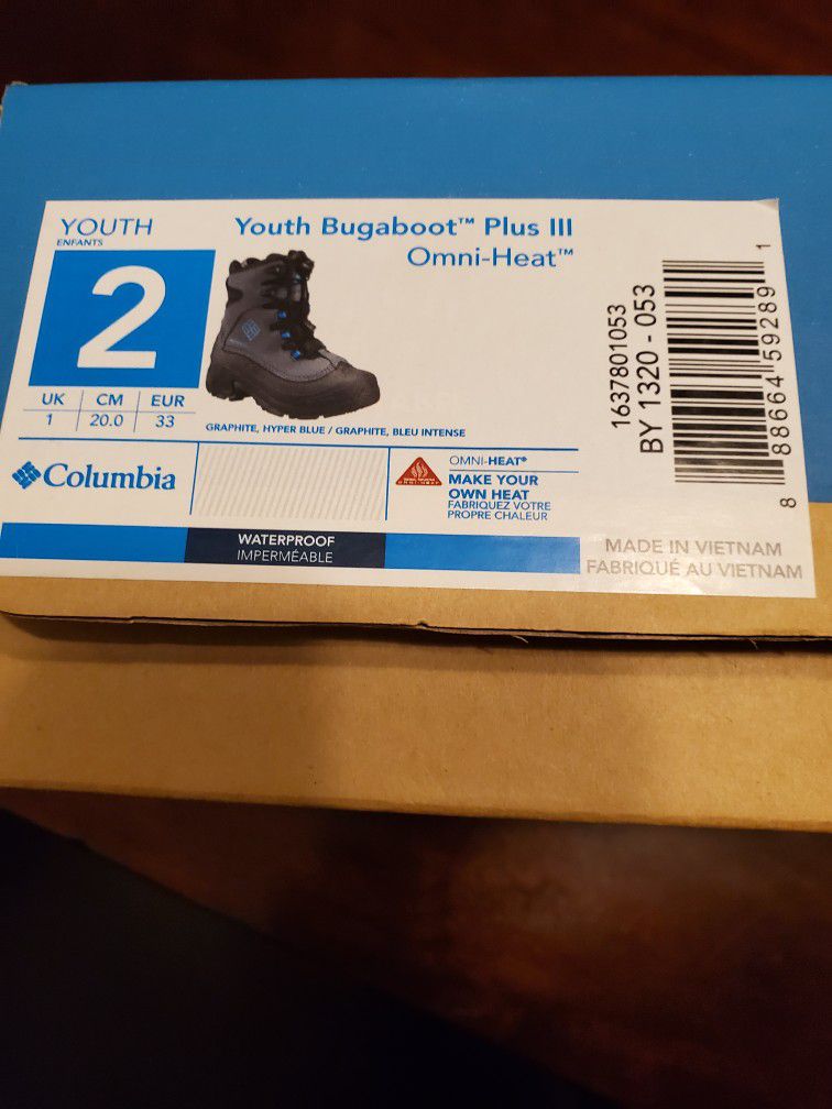 Columbia Youth Boys Bugaboot Plus III Omni-Heat Boots