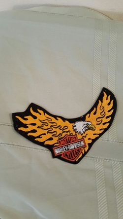 Hard to find Harley Davidson Large Flaming Eagle Patch