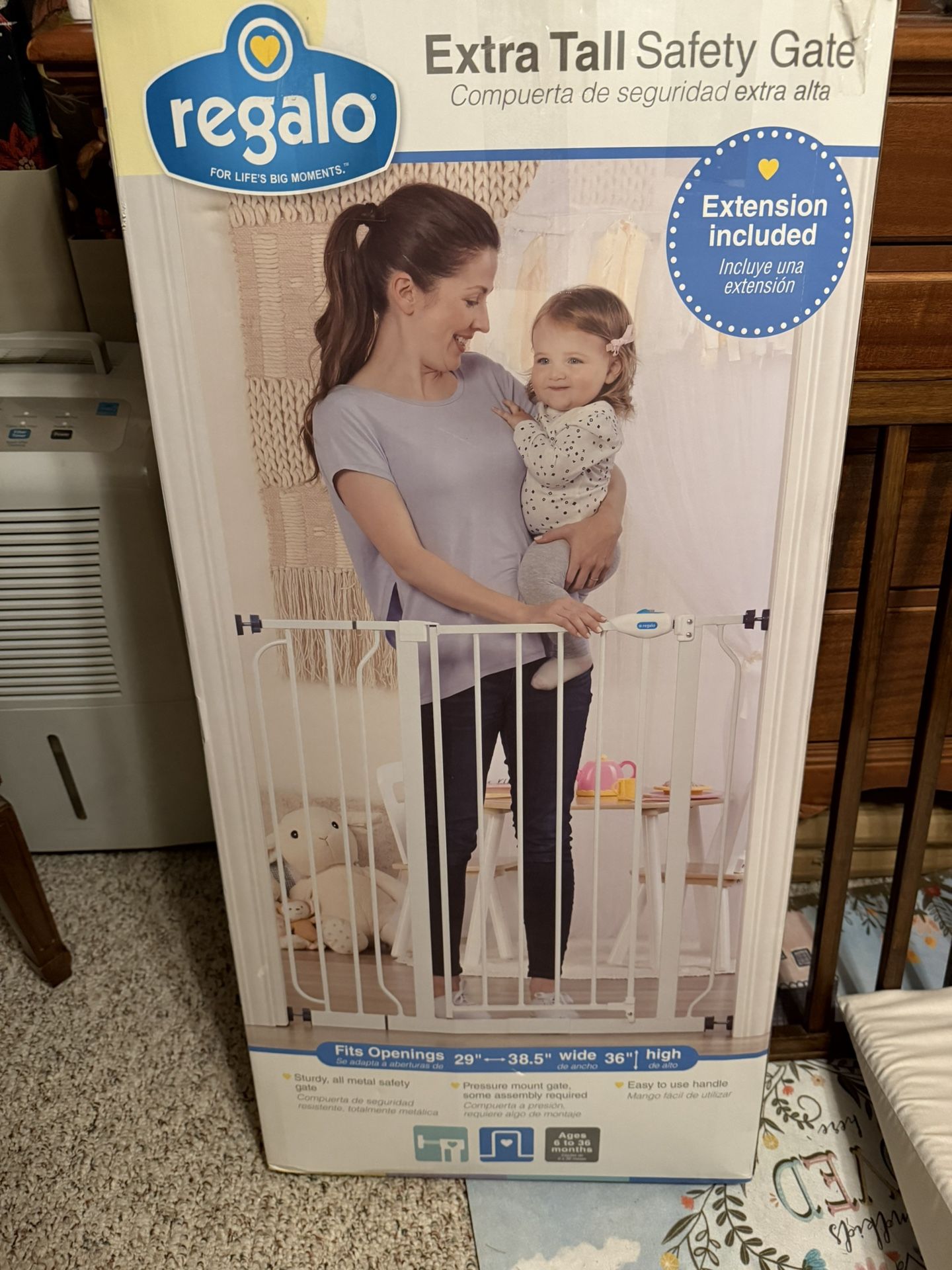 Regal Extra Tall Safety Gate For Children Or Pets