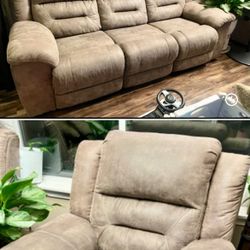 Ashley Stoneland Reclining Sofa And Rocking Chair