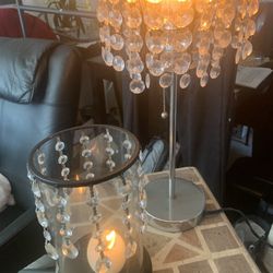 (2) For One Price. Light And Candle Holder. 