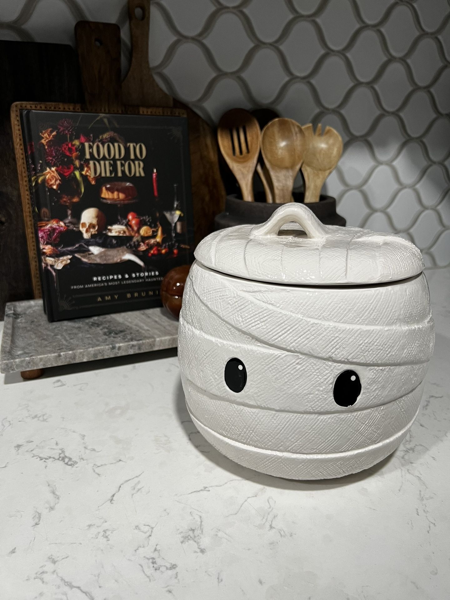 New Large Mummy Ceramic Cookie Jar