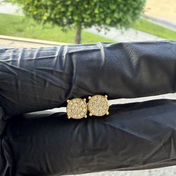 Moissanite Dimond earrings (Pass Testers)