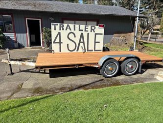 Dual Axle Flatbed Utility Trailer