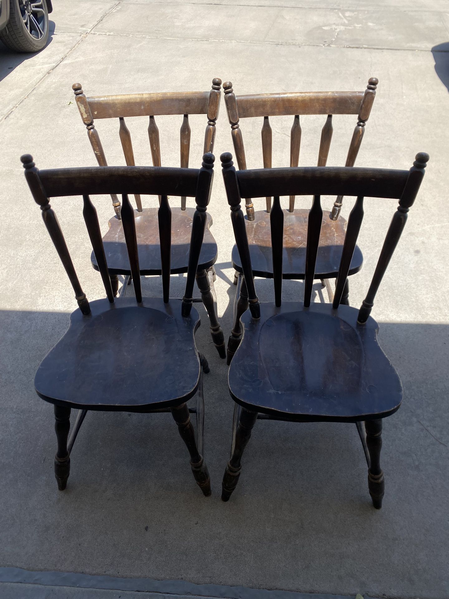 Antique Solid Wood Chairs