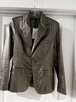 Ralph Lauren Silver Metallic Jacket