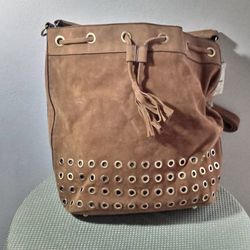 Geniune Suede leather bag   (Large )  New