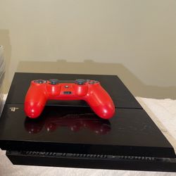 PS4 with controller 