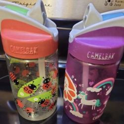Two Eddy CamelBak Kids Water Bottles 

