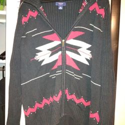 Men's 2xl Zipper Down Knit Sweater
