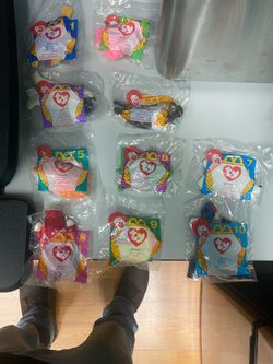 McDonald’s beanie baby inaugural set 1996 released 1997 full set
