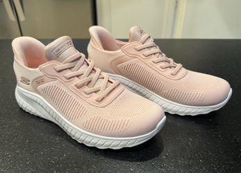 SKECHERS Hands Free Slip-ins BOBS Sport Bobs Squad Chaos Pink/White 117497