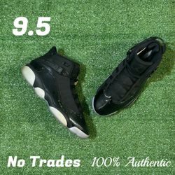 Size 9.5 Air Jordan 6 Rings “Black Ice” 🧊