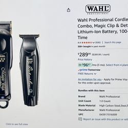 Wahl Pro Series Cordless Clippers, Trimmers, And Shears