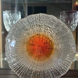 Beautiful Glass Dishes And Matching Platter