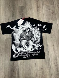 Asaali Rip Money Sign Suede Shirt