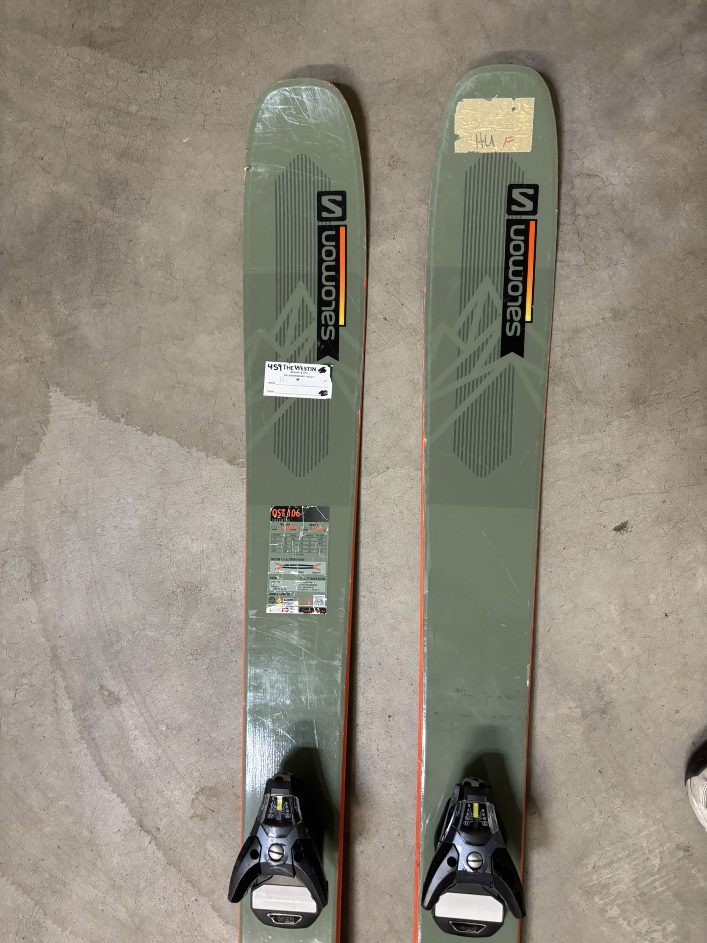 Salomon QST 106 With Salomon Sth 13 Binding —Price Reduced!!!
