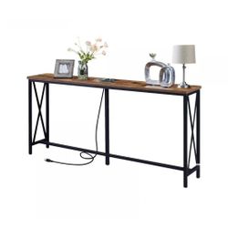 SUPERJARE 70” Console Table Extra Long Entryway Table Narrow Table